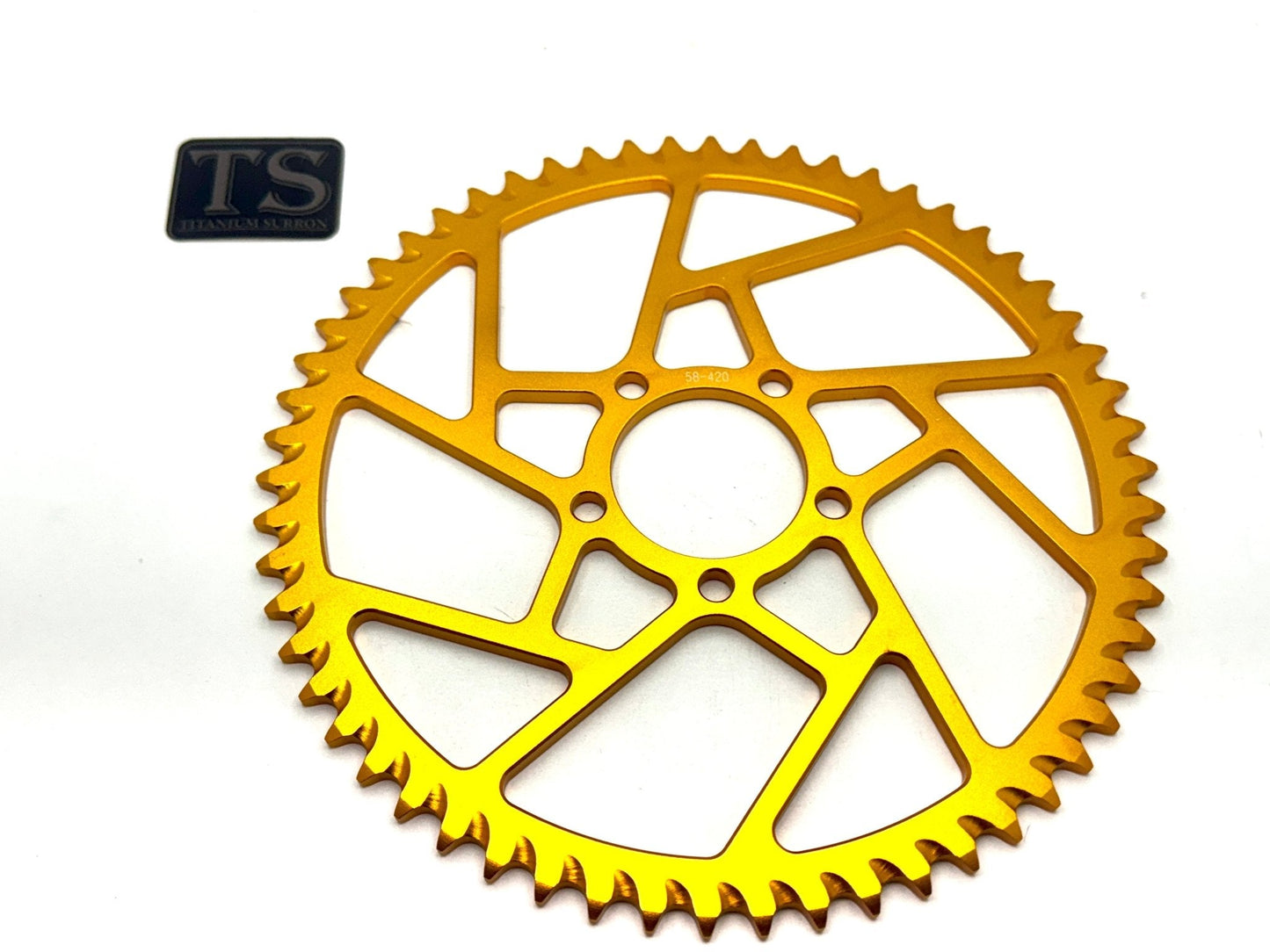 58 Tooth Hardened Aluminum 420 Sprocket for E-moto