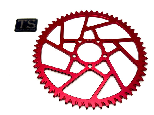 58 Tooth Hardened Aluminum 420 Sprocket for E-moto