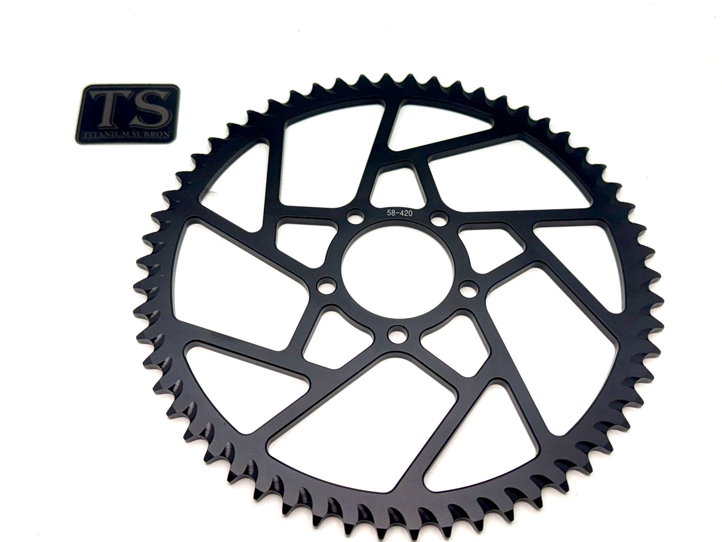 58 Tooth Hardened Aluminum 420 Sprocket for E-moto